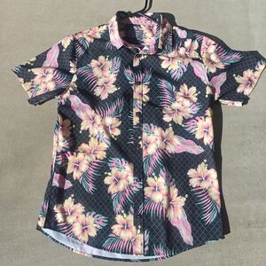 Floral Black and Pink Men's Shirt